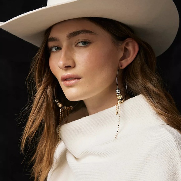 Free People Soft Turn Felt Cowboy Hat❤️ NWT - Picture 4 of 9